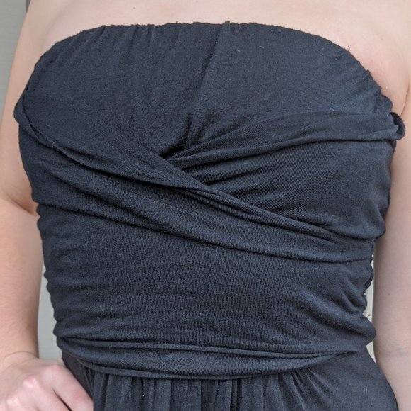 The Limited Black Stretch Flounce Dress, Sz. XS - Picture 4 of 4